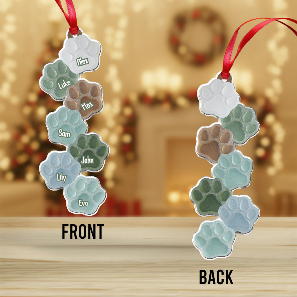 Lovely Paws Dogs Cats Pets Lovers - Personalized Dog Ornament