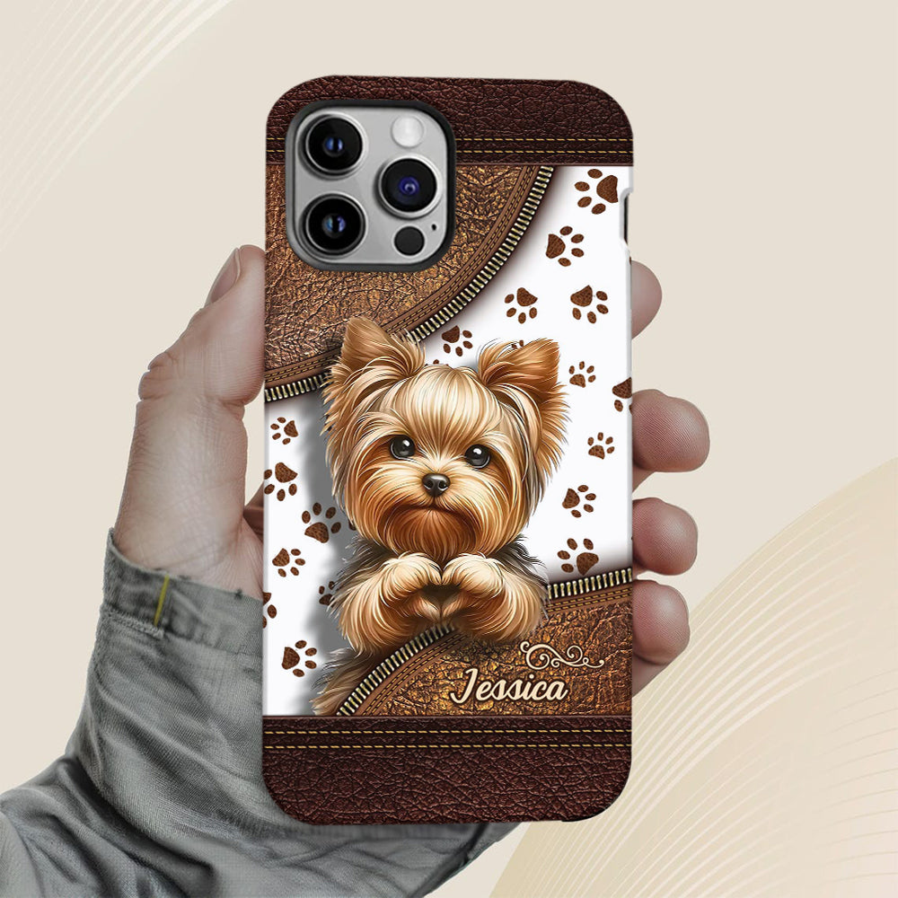 Cute Yorkshire Terrier - Personalized Dog Full Print Phone Case