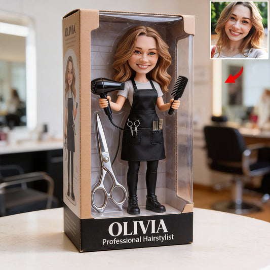 Friseursalon-Dekoration mit Schere – Personalisierte Friseur-Acrylplakette in individueller Form