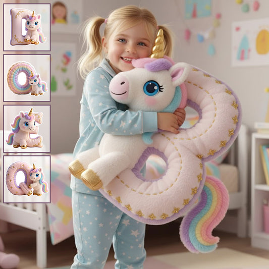 Perfect Gift For Kids - Personalized Kid Faux Fur Shaped Pillow