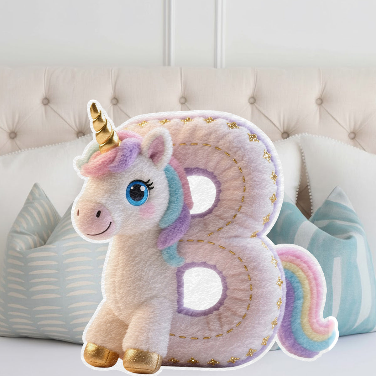 Perfect Gift For Kids - Personalized Kid Faux Fur Shaped Pillow