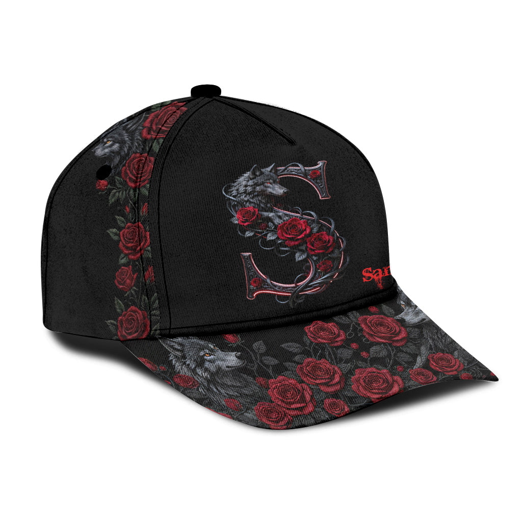 Casquette classique personnalisée Loup et Roses