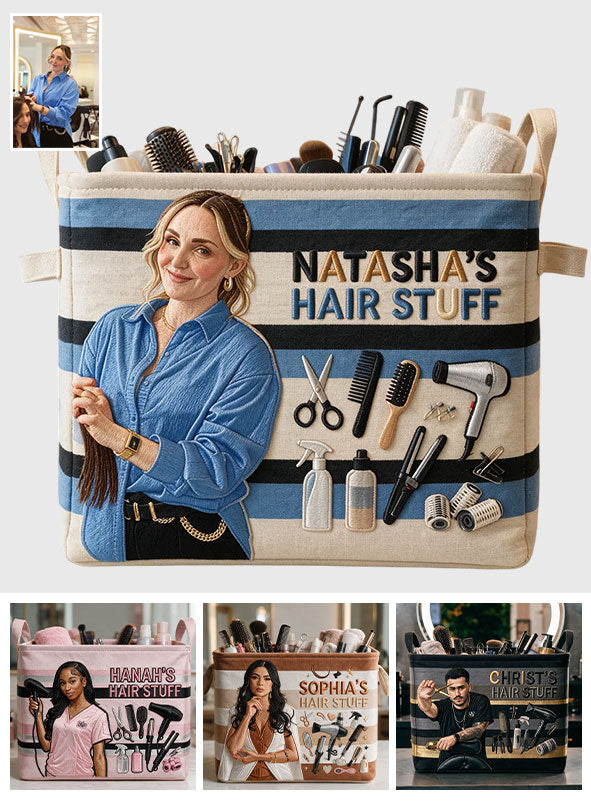 My Hair Stuff - Personalized Hairdresser Rectangle Storage Basket