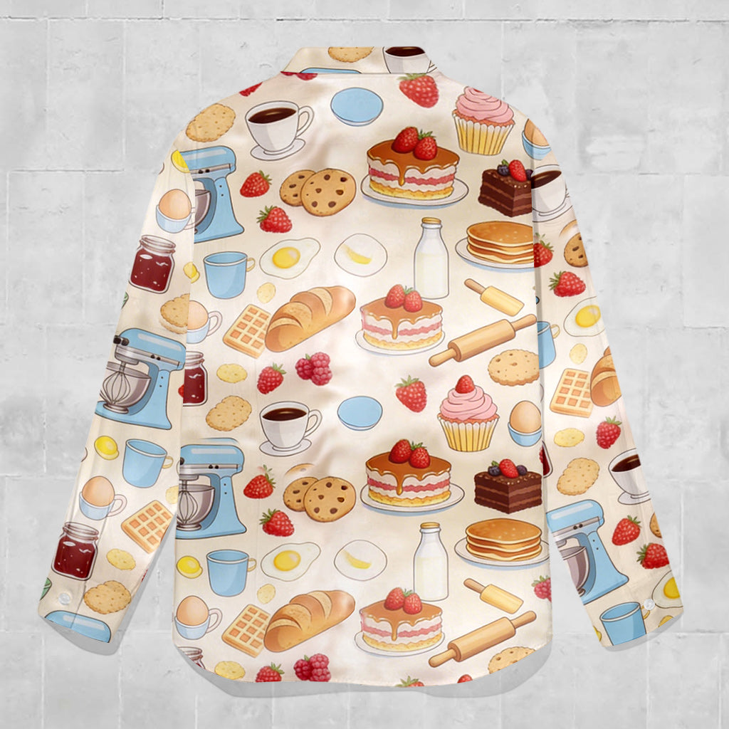 Love Baking - Personalized Baking Button-Up Shirt