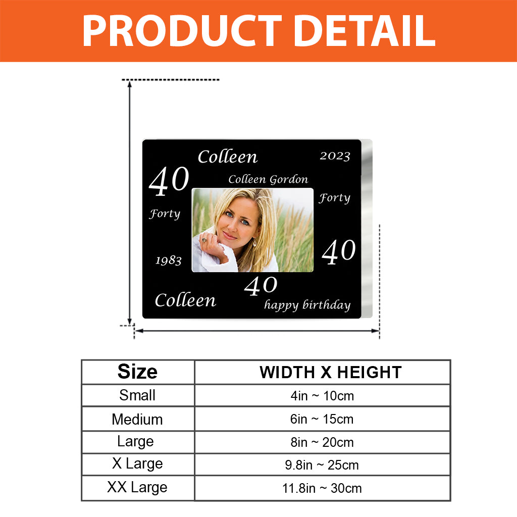 Happy Birthday - Personalized Birthday Custom Shaped Acrylic Plaque