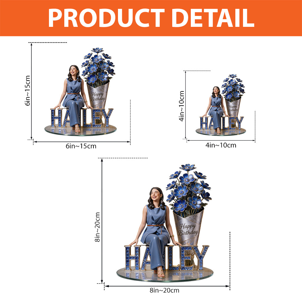 Custom Any Photo Perfect Birthday Gift - Personalized Birthday Custom Shaped Acrylic Plaque