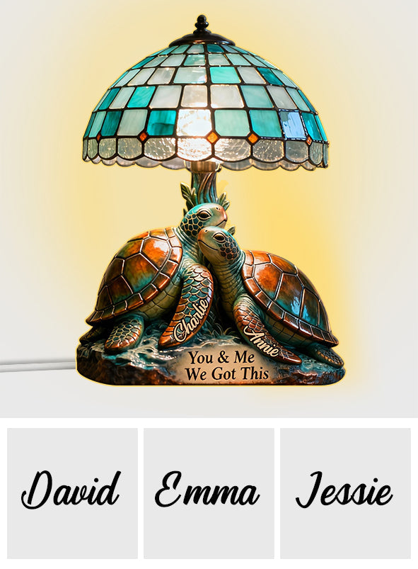 You & Me We Got This - Personalized Turtle Acrylic LED Night Light