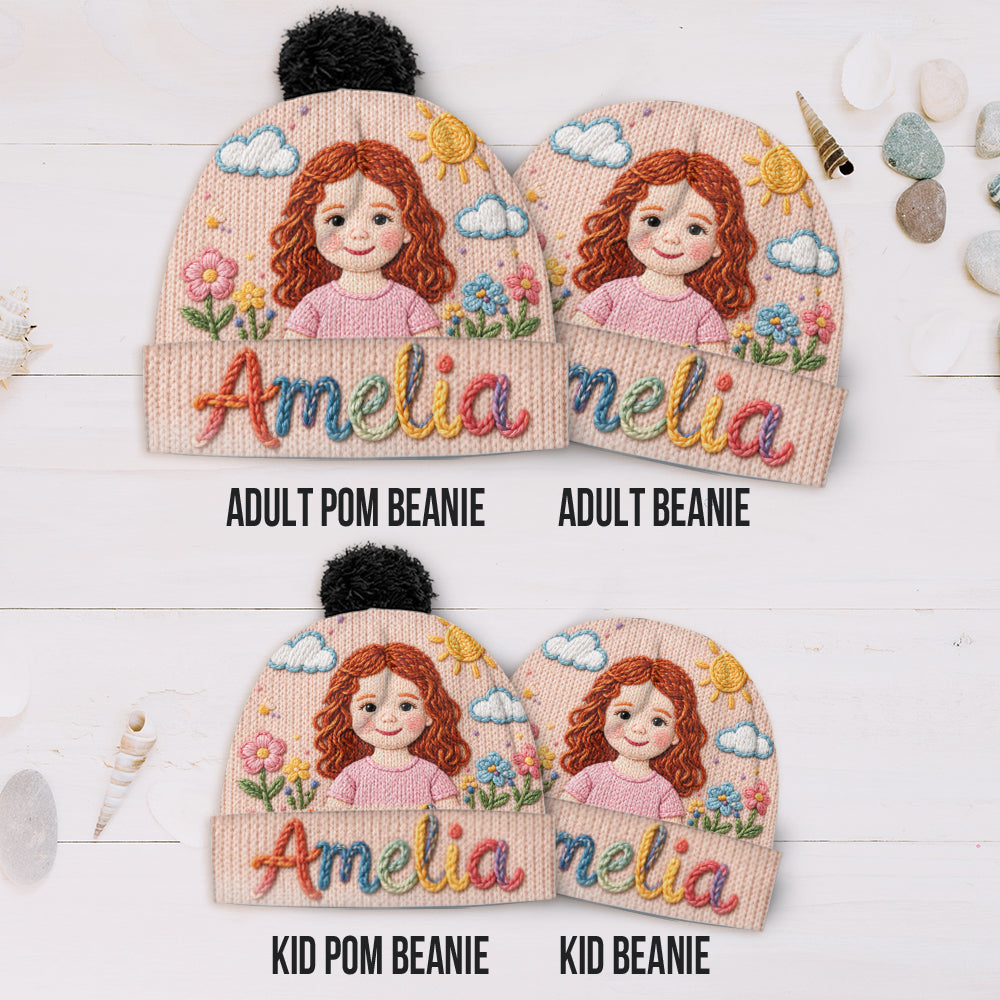 My Name, My Little World - Personalized Kid Beanie Hat
