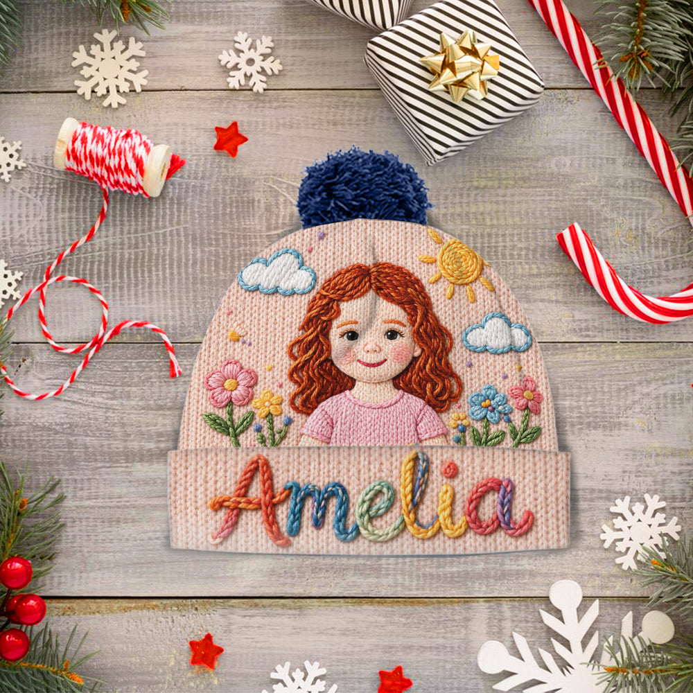 My Name, My Little World - Personalized Kid Beanie Hat