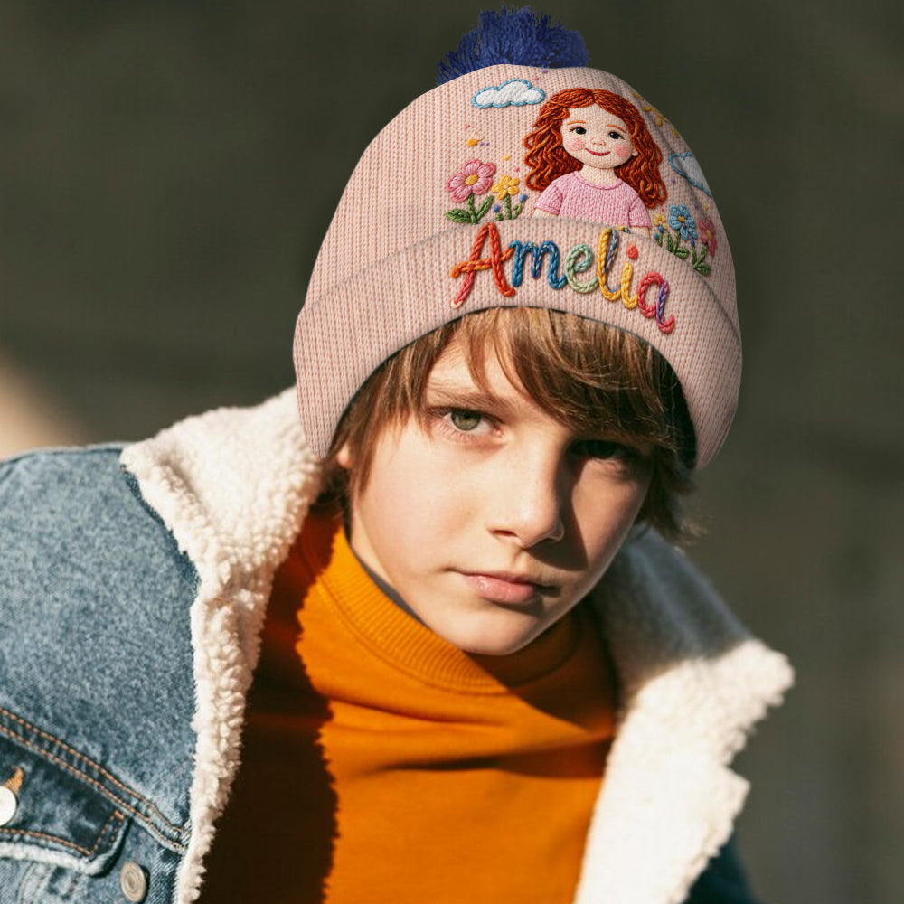 My Name, My Little World - Personalized Kid Beanie Hat