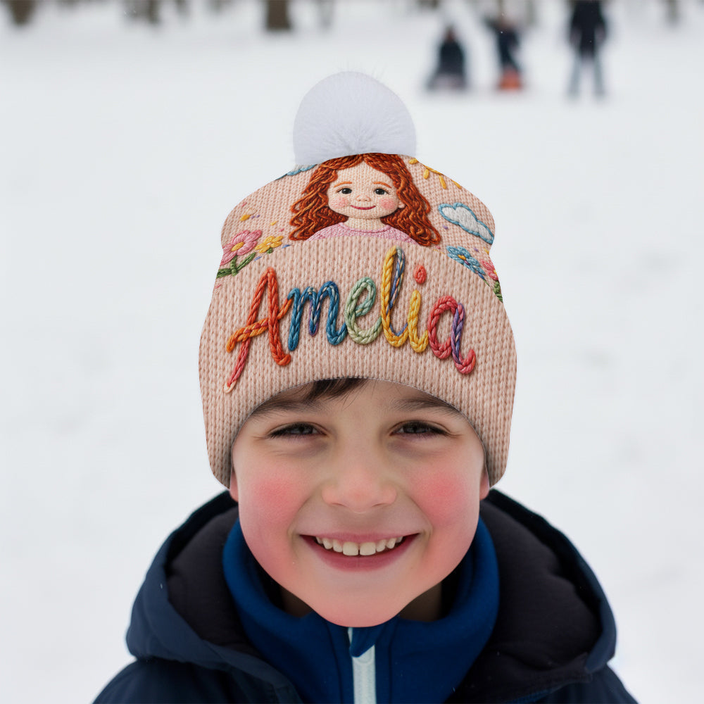 My Name, My Little World - Personalized Kid Beanie Hat