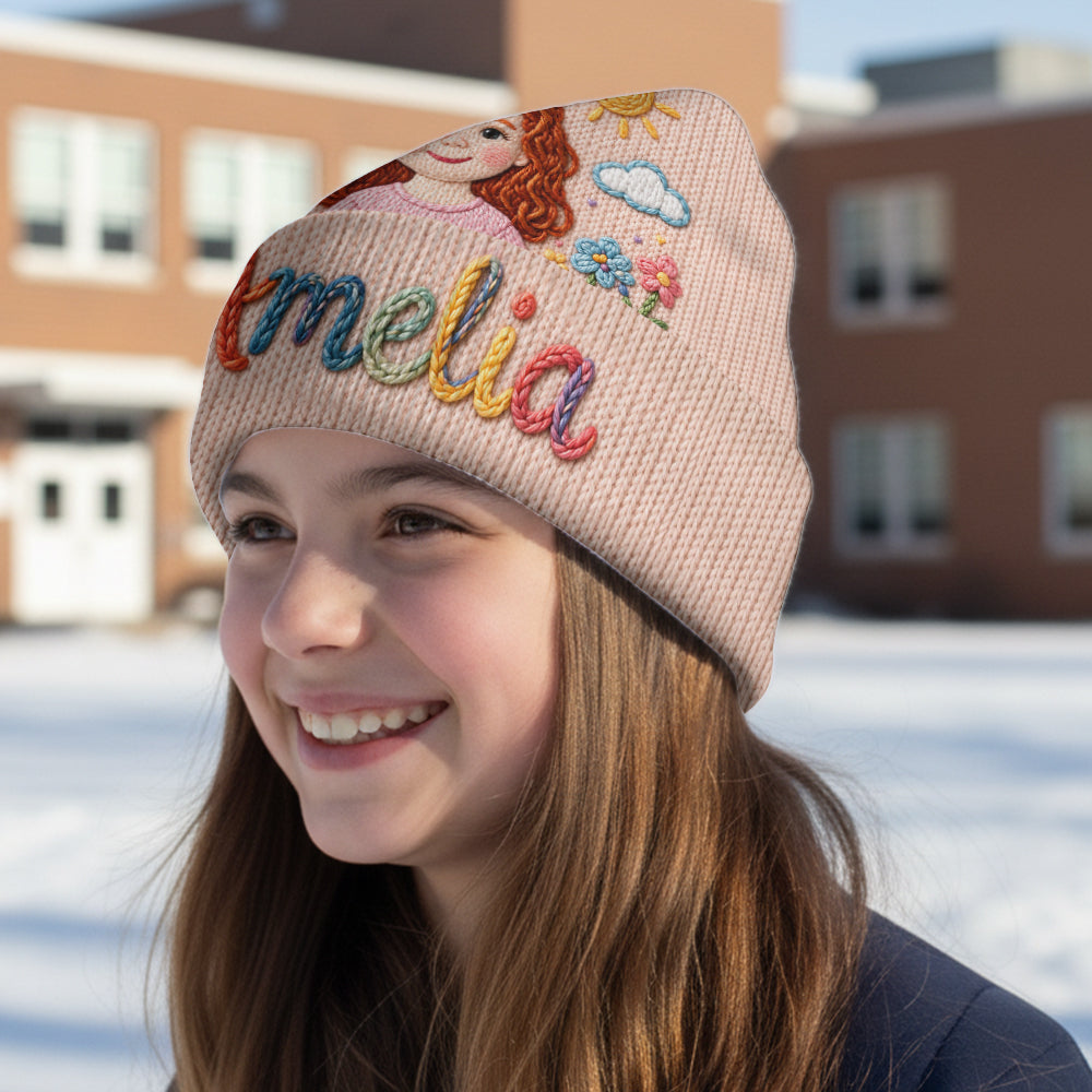 My Name, My Little World - Personalized Kid Beanie Hat