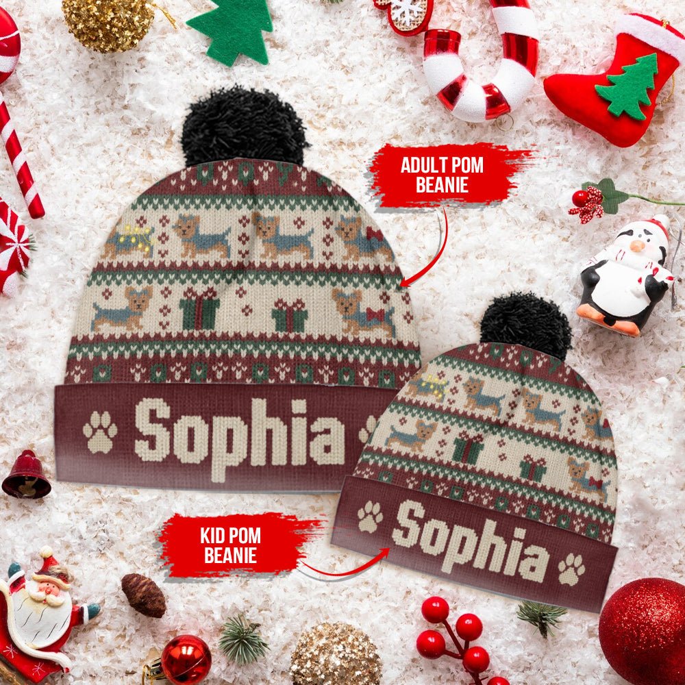 Cute Dog - Personalized Dog Beanie Hat