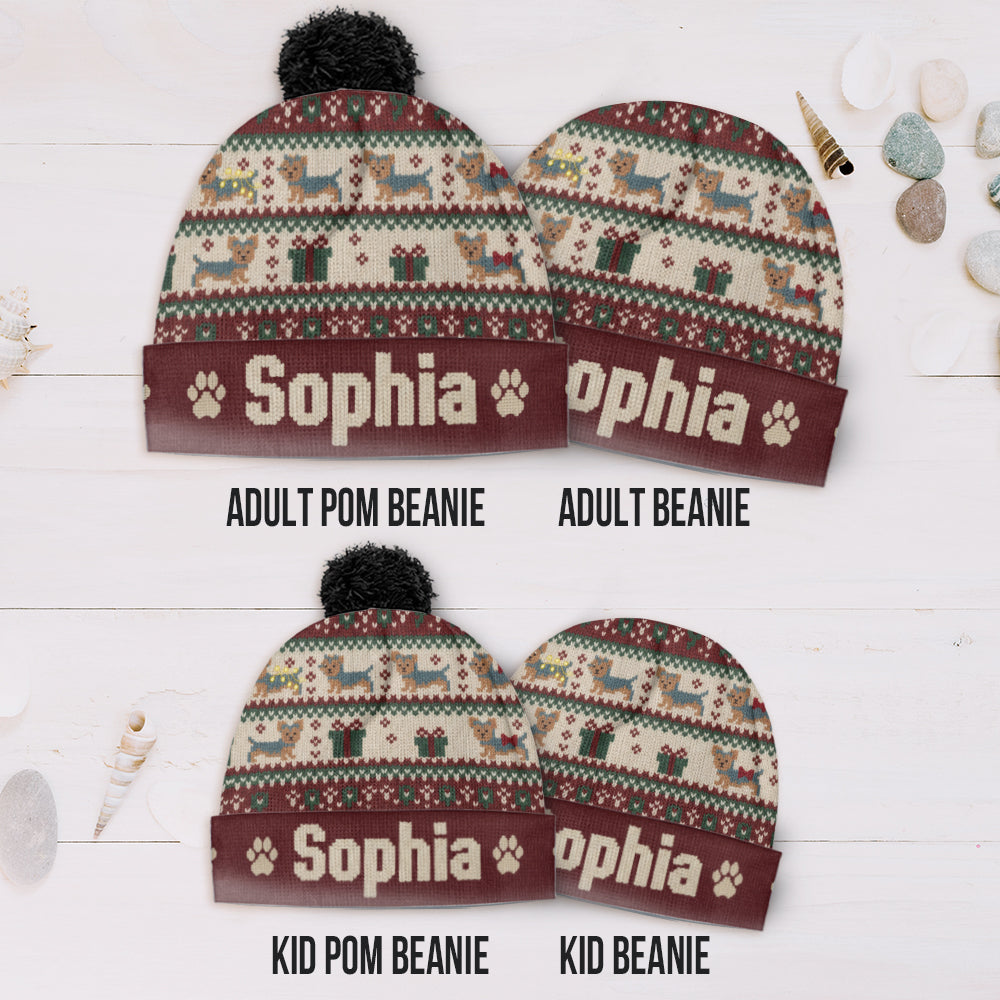 Cute Dog - Personalized Dog Beanie Hat