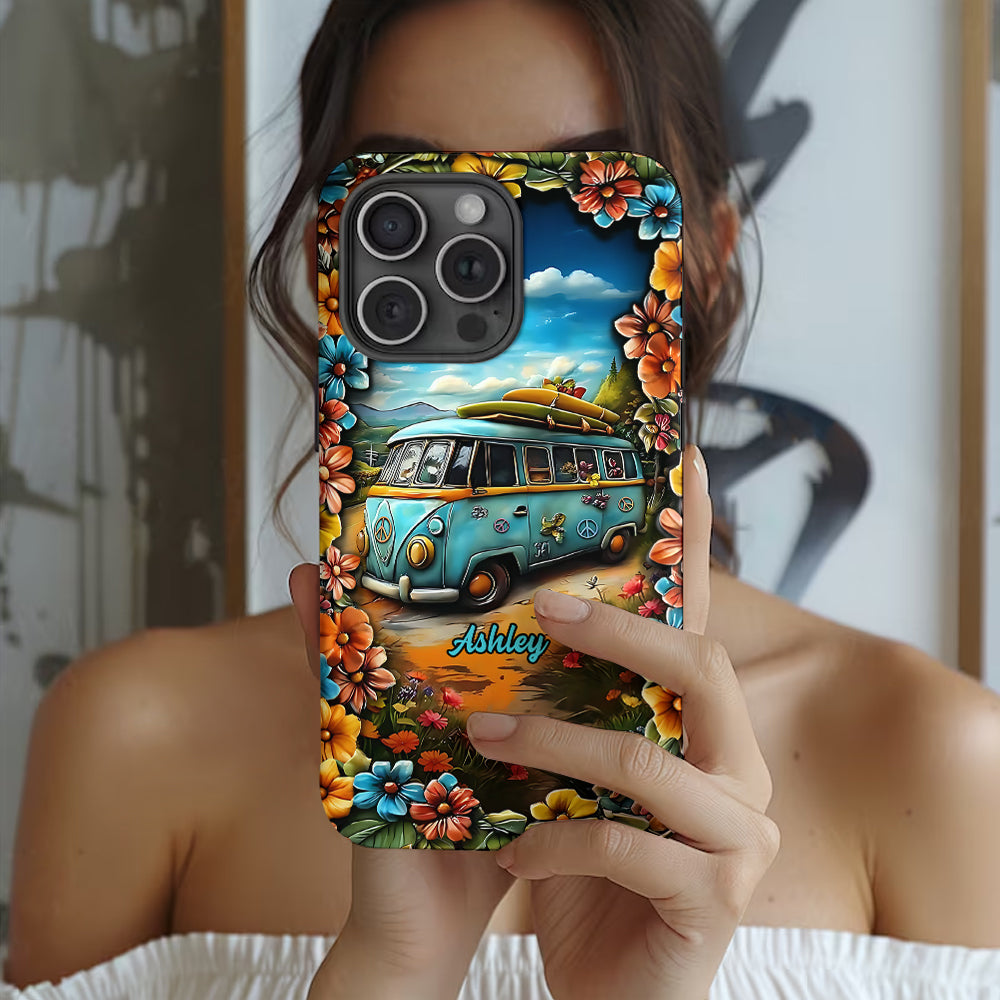 Hippie Van - Personalized Hippie Full Print Phone Case