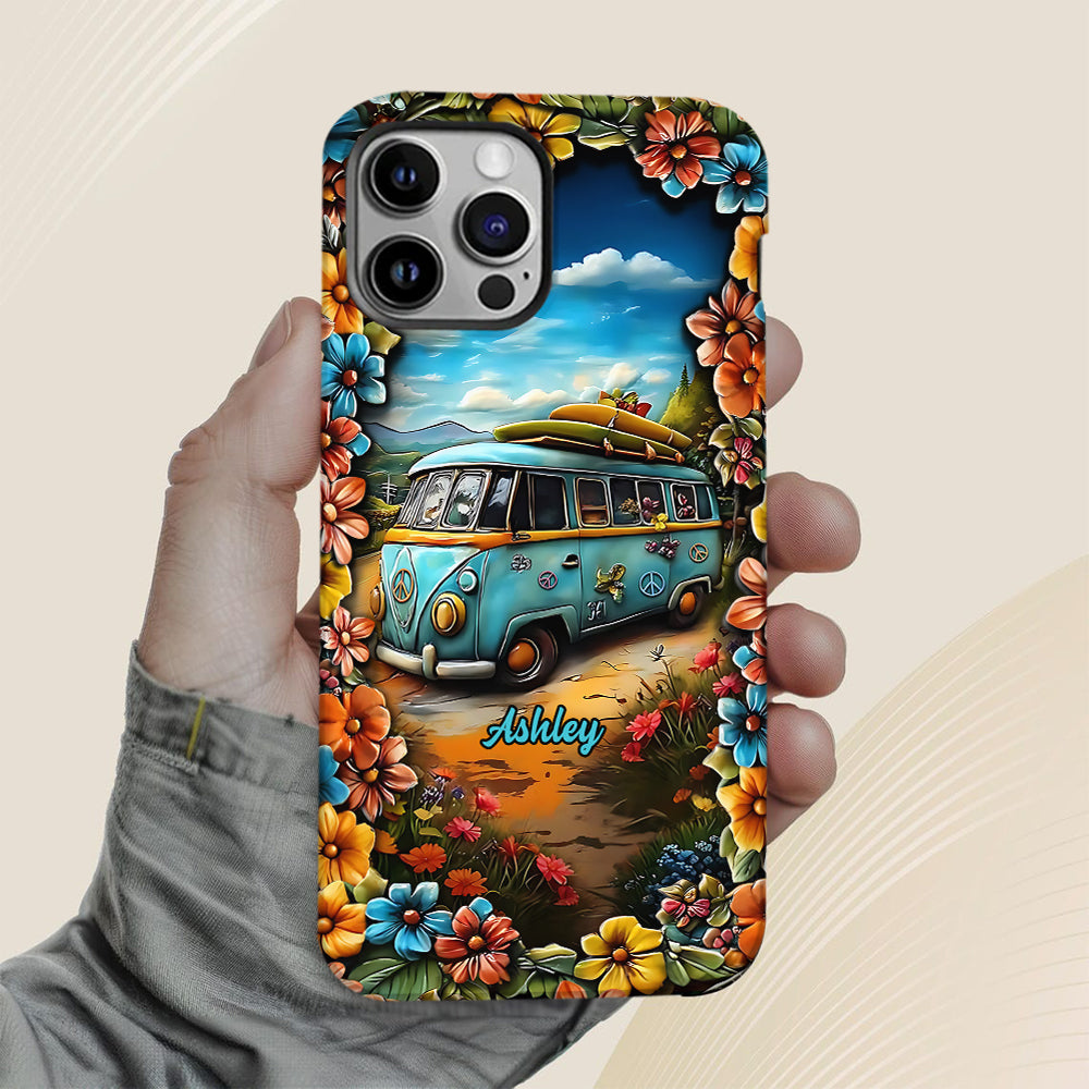 Hippie Van - Personalized Hippie Full Print Phone Case