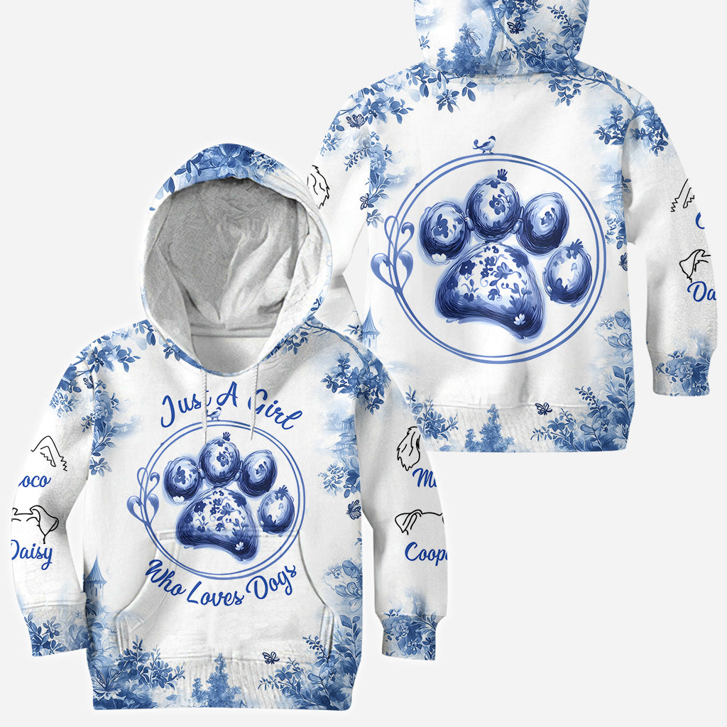 Just A Girl Who Loves Dog - Personalized Dog All Over Shirt