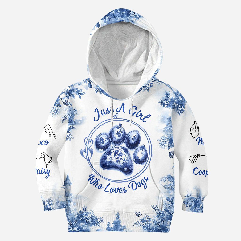 Just A Girl Who Loves Dog - Personalized Dog All Over Shirt