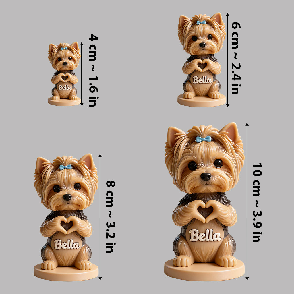 Custom Any Photo - Love My Pet - Personalized Dog Premium 3D Figurine