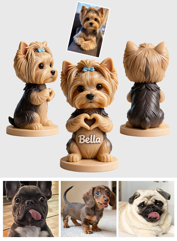 Custom Any Photo - Love My Pet - Personalized Dog Premium 3D Figurine