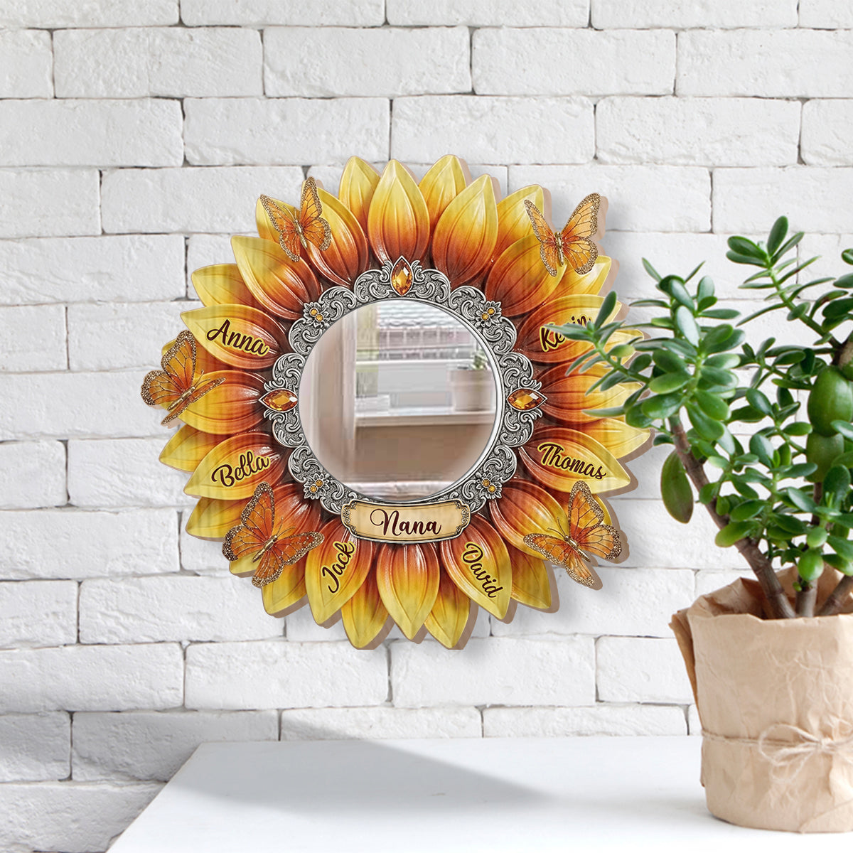 Best Grandma Ever - Personalized Grandma Wall Hanging Mirror