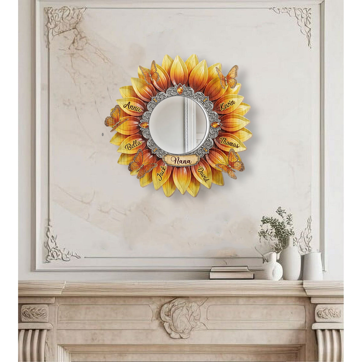 Best Grandma Ever - Personalized Grandma Wall Hanging Mirror