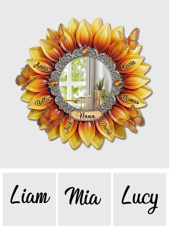 Best Grandma Ever - Personalized Grandma Wall Hanging Mirror