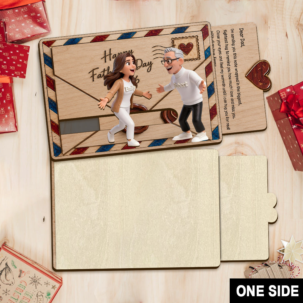 Personalisierter Familienumarmung - Individuelles Vater Ornament