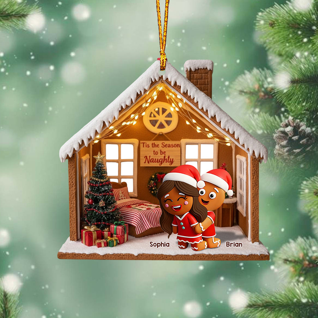 Til The Season To Be Naughty - Personalized Couple Ornament