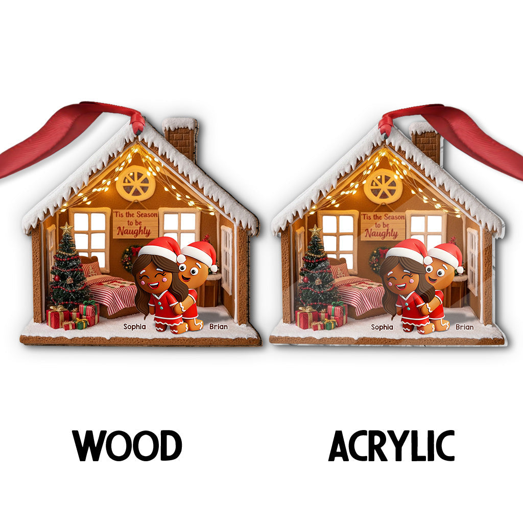Til The Season To Be Naughty - Personalized Couple Ornament