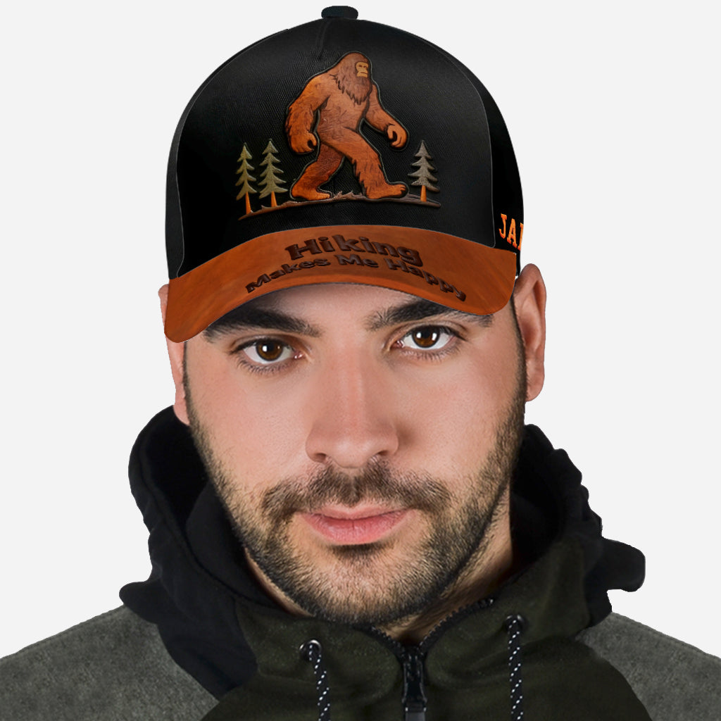 Hiking Makes Me Happy - Personalized Hiking Classic Cap