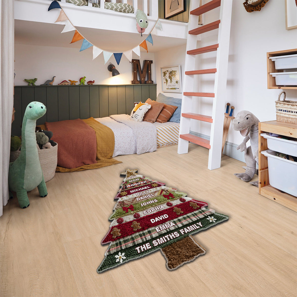 Merry Christmas - Personalized Family Non-Slip Tufted Rug