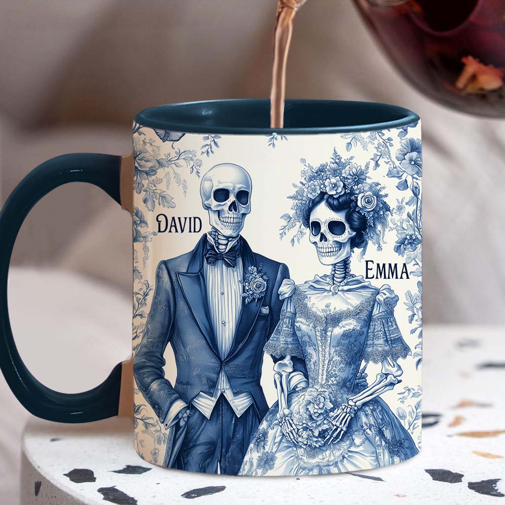Until Death Do Us Part - Personalized Couple Accent Mug
