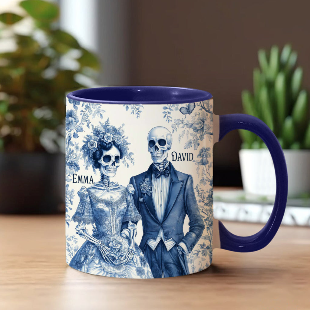 Until Death Do Us Part - Personalized Couple Accent Mug