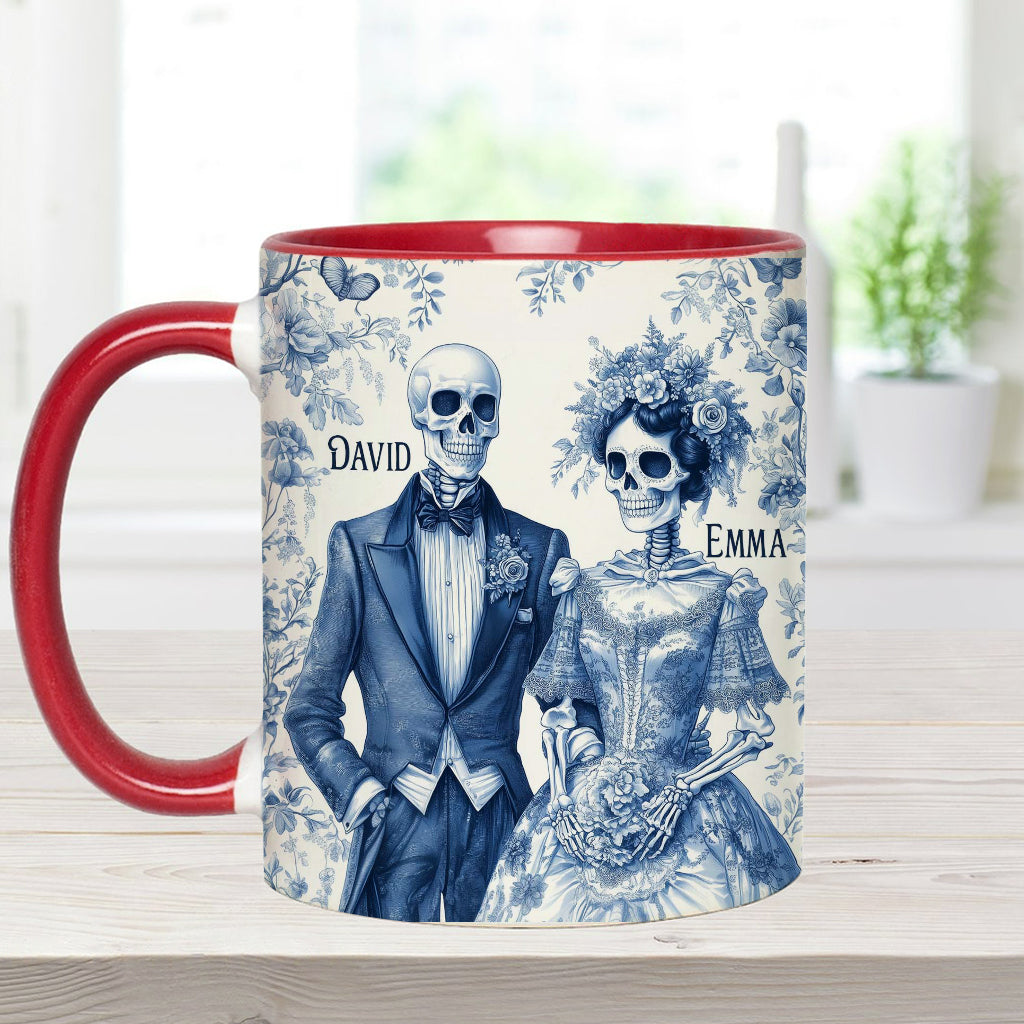 Until Death Do Us Part - Personalized Couple Accent Mug