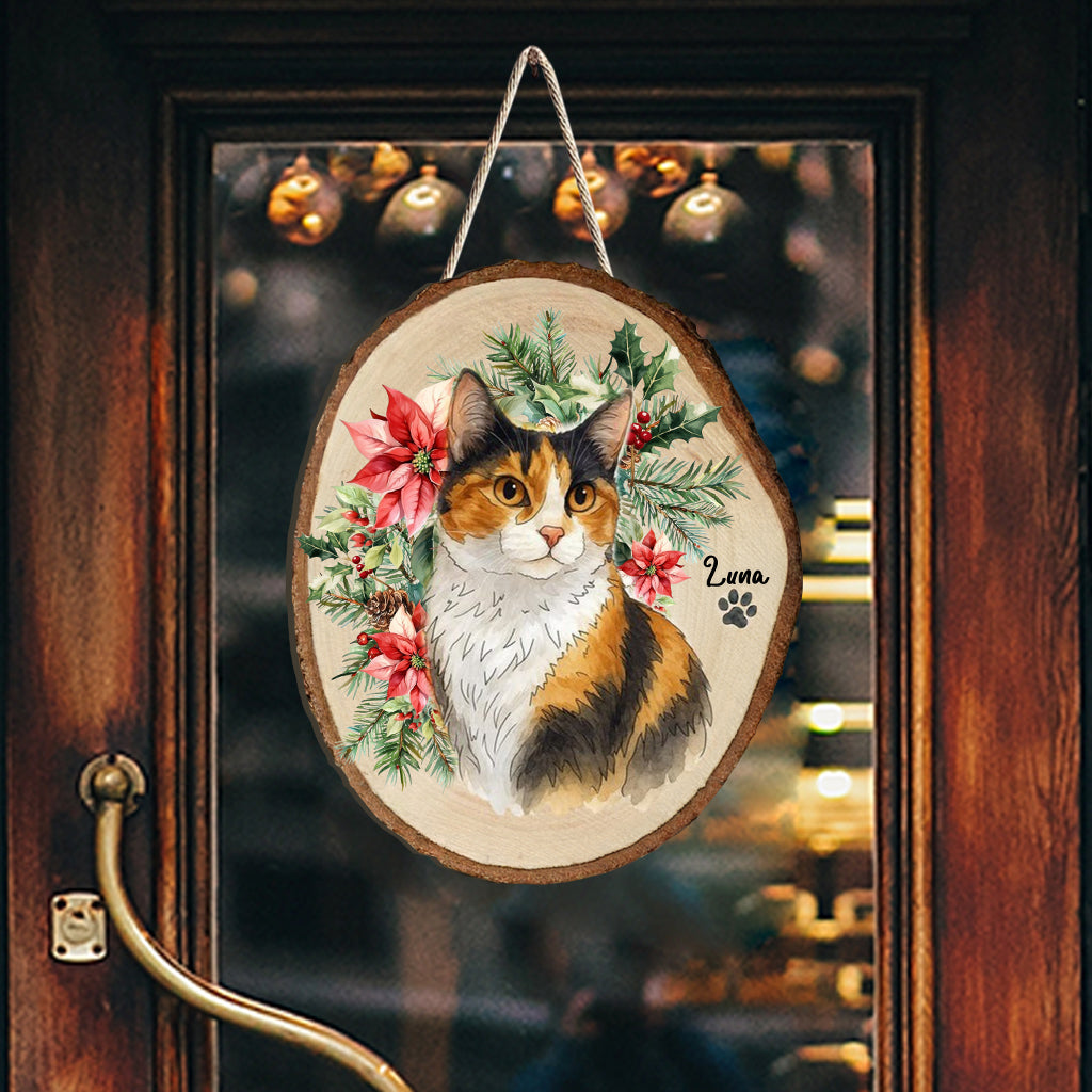 Pet Portrait - Personalized Dog Custom Shaped Wood Sign