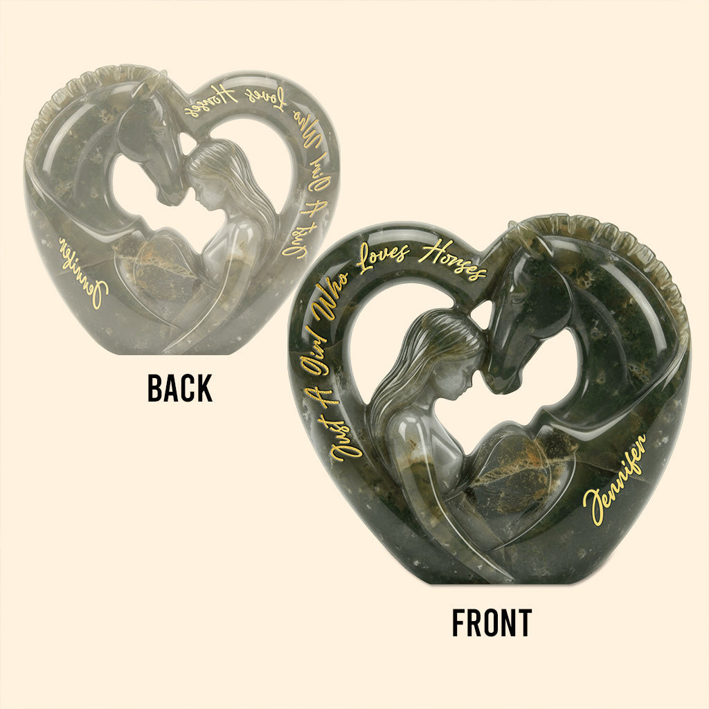 Just a Girl Who Loves Horses - Personalized Horse Custom Shaped Acrylic Plaque