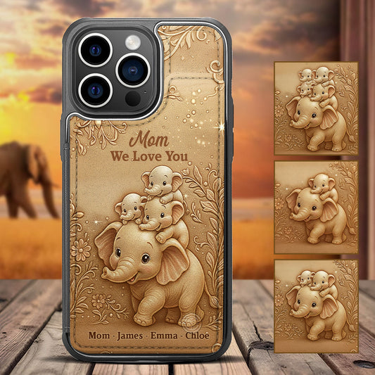 We Love You - Personalized Mother Fully Printed Wallet Phone Case