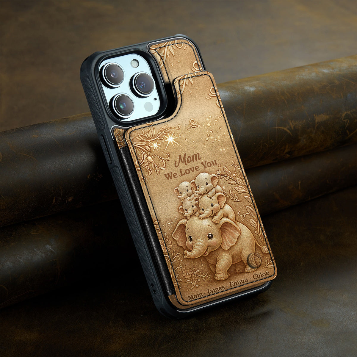 We Love You - Personalized Mother Fully Printed Wallet Phone Case