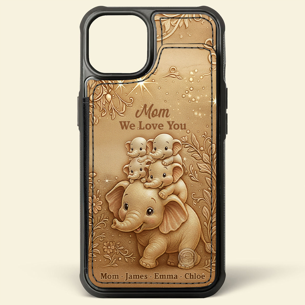 We Love You - Personalized Mother Fully Printed Wallet Phone Case