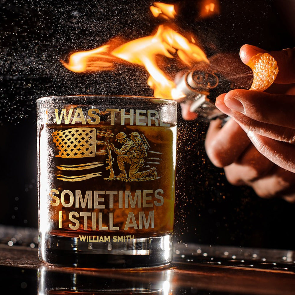 Proud Veteran - Personalized Veteran Whiskey Glass