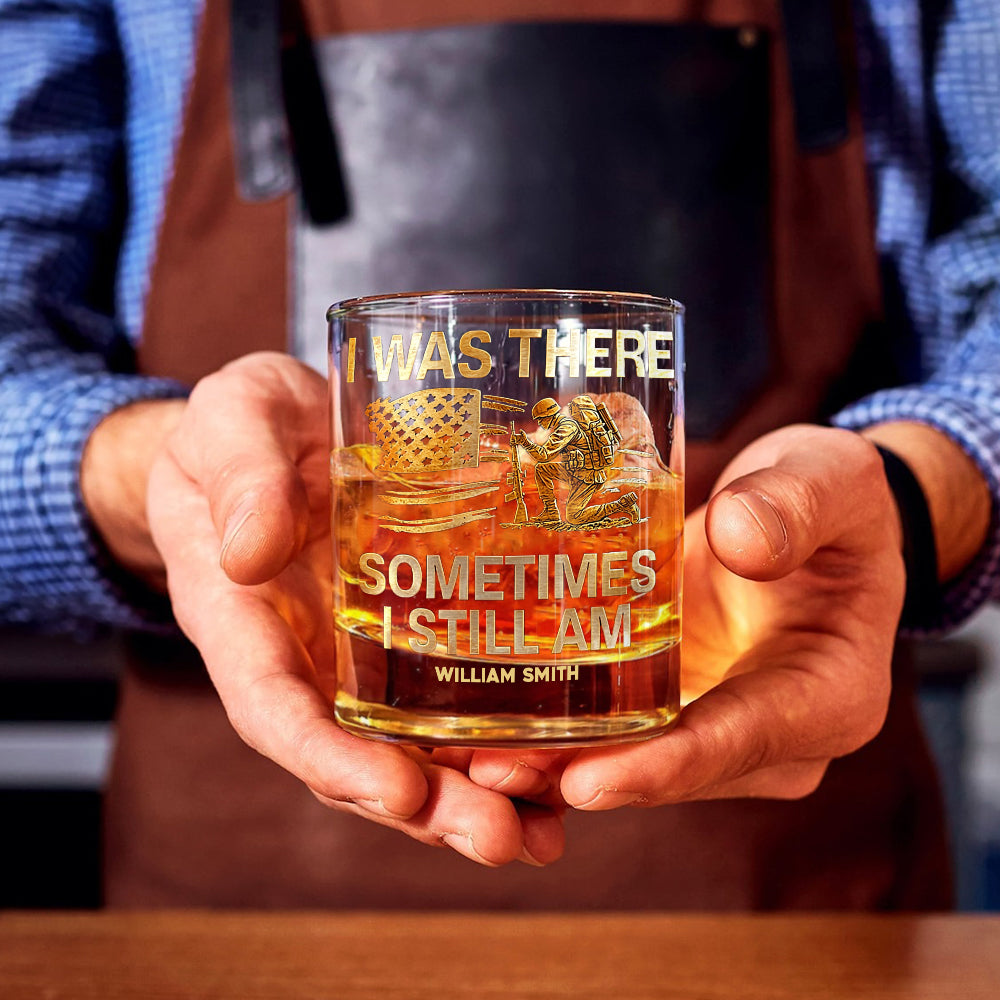 Proud Veteran - Personalized Veteran Whiskey Glass