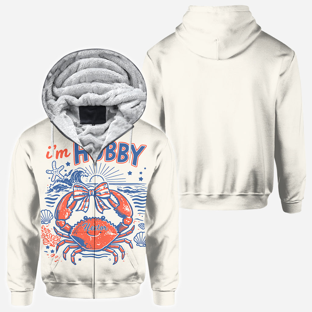 Wenn krabbelig, bitte zurück zu meinem Mann - Personalisierte Paar-Allover-Shirt