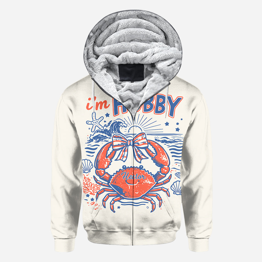 Wenn krabbelig, bitte zurück zu meinem Mann - Personalisierte Paar-Allover-Shirt
