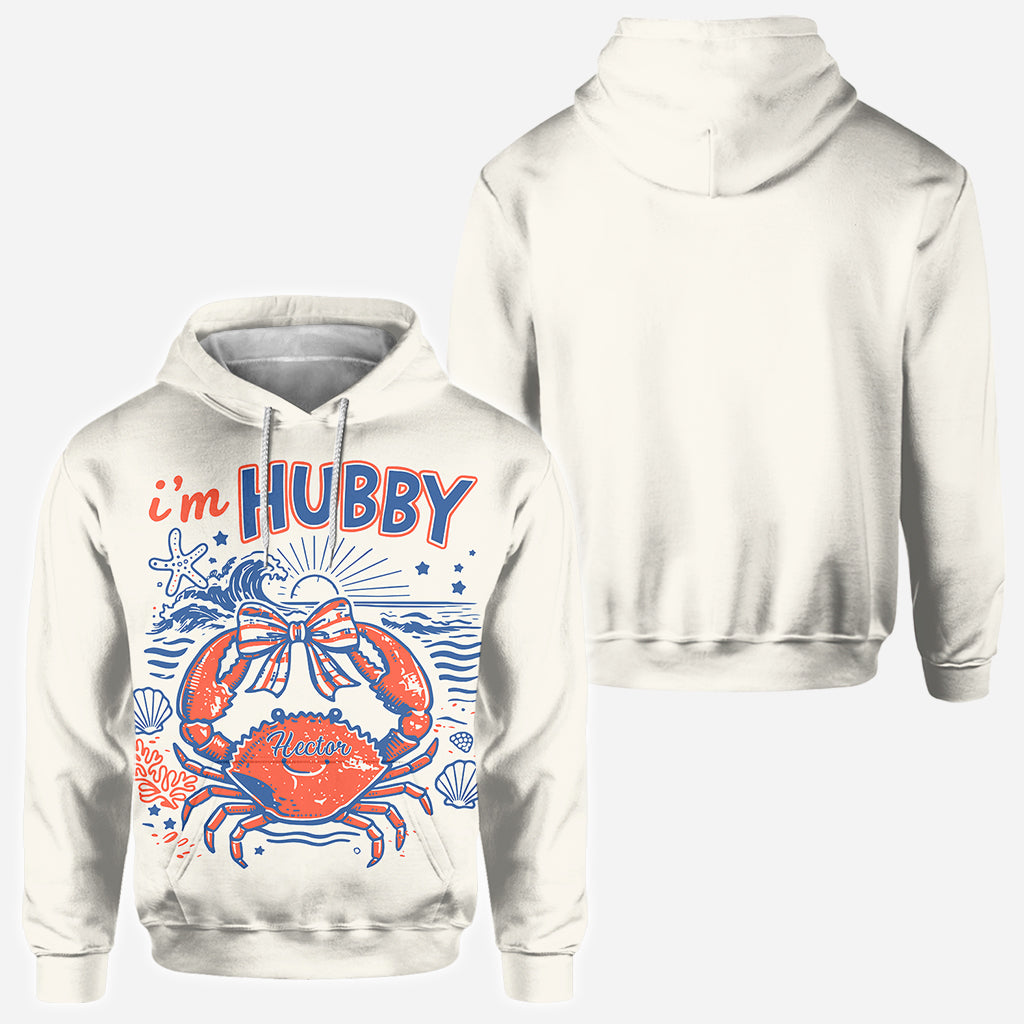 Wenn krabbelig, bitte zurück zu meinem Mann - Personalisierte Paar-Allover-Shirt