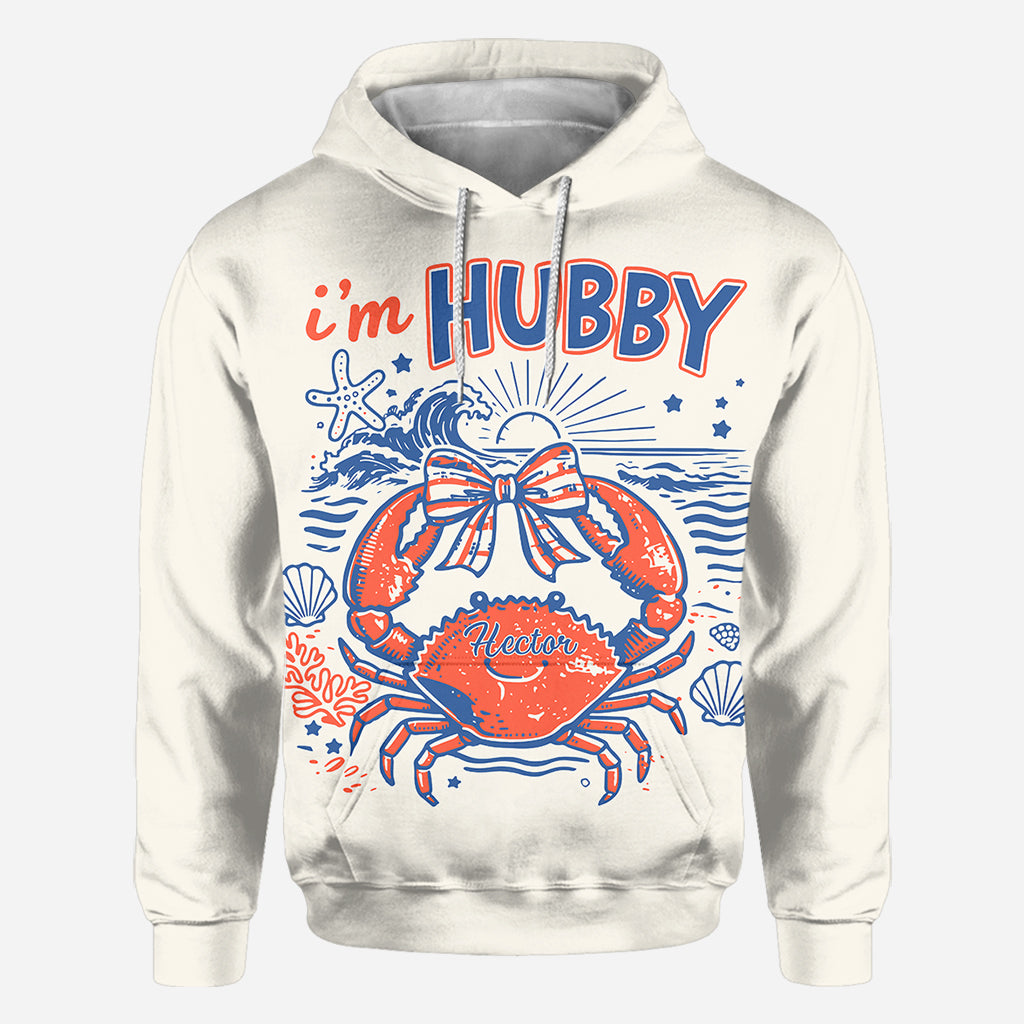 Wenn krabbelig, bitte zurück zu meinem Mann - Personalisierte Paar-Allover-Shirt