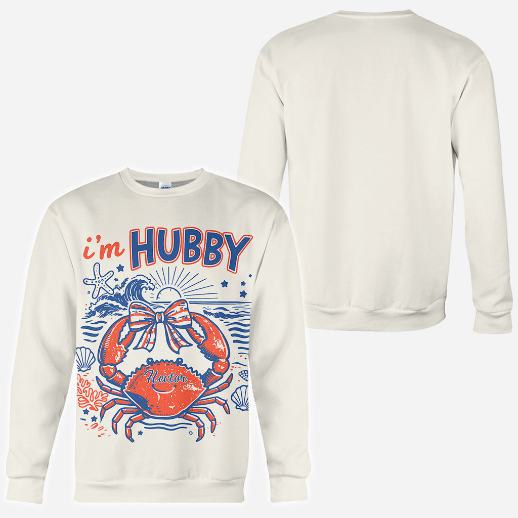 Wenn krabbelig, bitte zurück zu meinem Mann - Personalisierte Paar-Allover-Shirt
