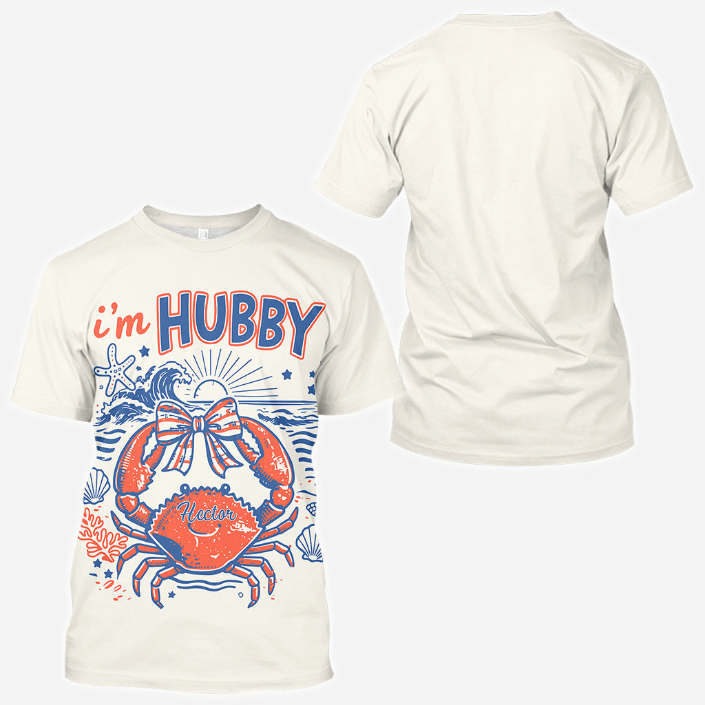 Wenn krabbelig, bitte zurück zu meinem Mann - Personalisierte Paar-Allover-Shirt