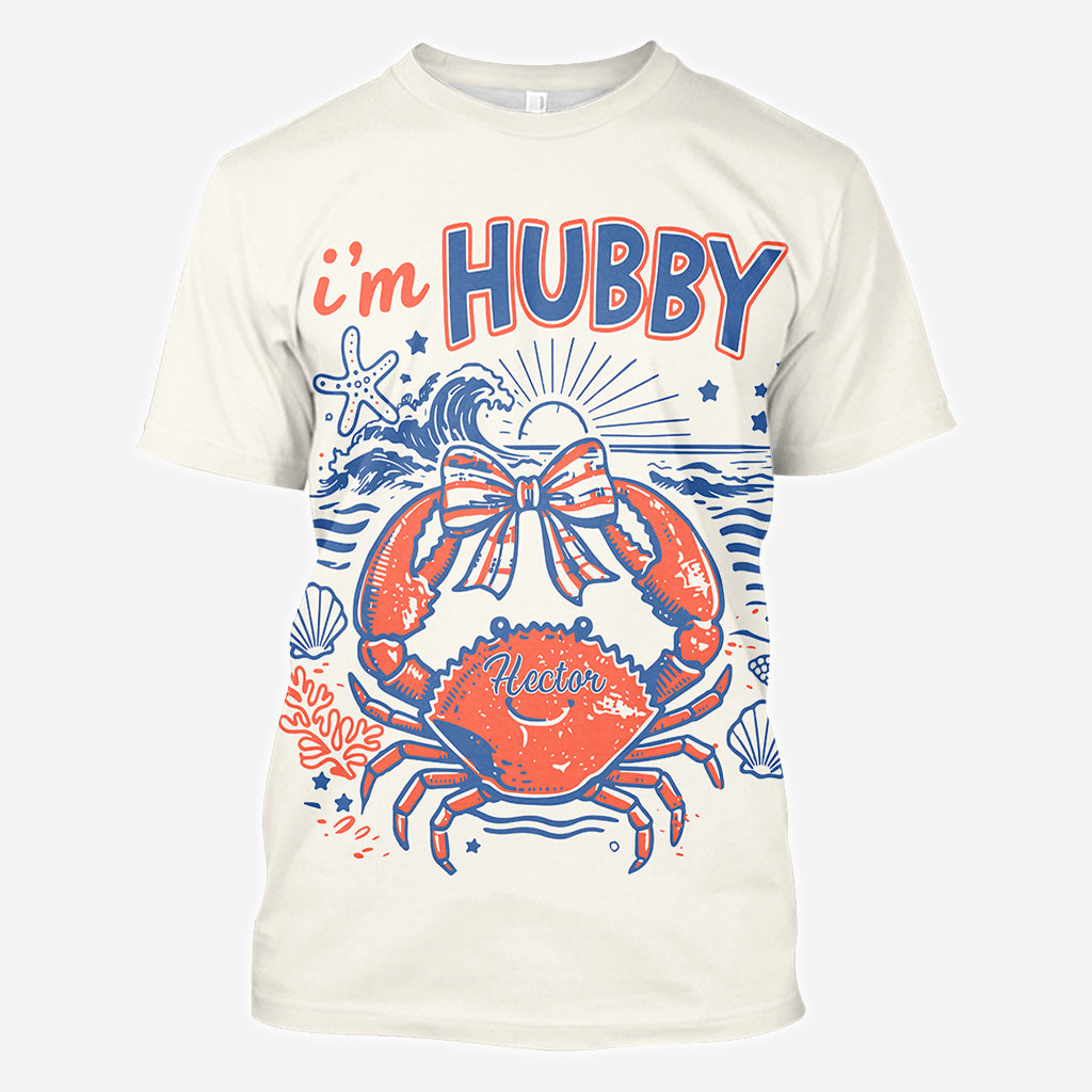 Wenn krabbelig, bitte zurück zu meinem Mann - Personalisierte Paar-Allover-Shirt