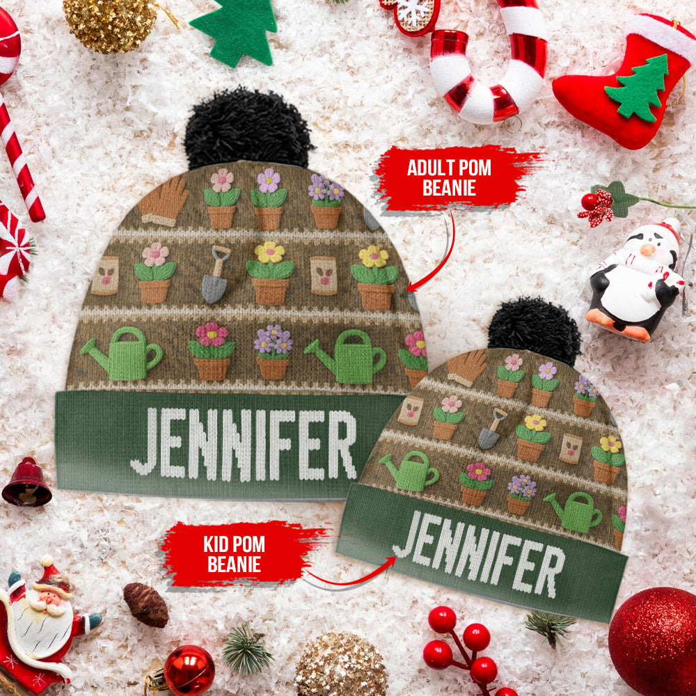 Love Gardening - Personalized Gardening Beanie Hat